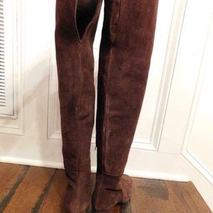 J. Crew Shoes | ! J.Crew Suede Over The Knee Boots F8009 | Color: Brown | Size: 8 | Styleforumdeals's Closet
